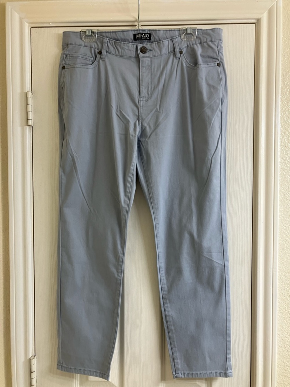 Buffalo David Bitton Light Blue Straight Casual Pants